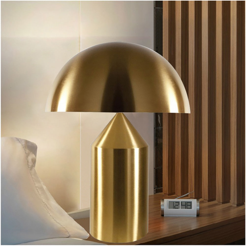 Nova Nordic Table Lamp — Gentle Touch Control, Black White Gold