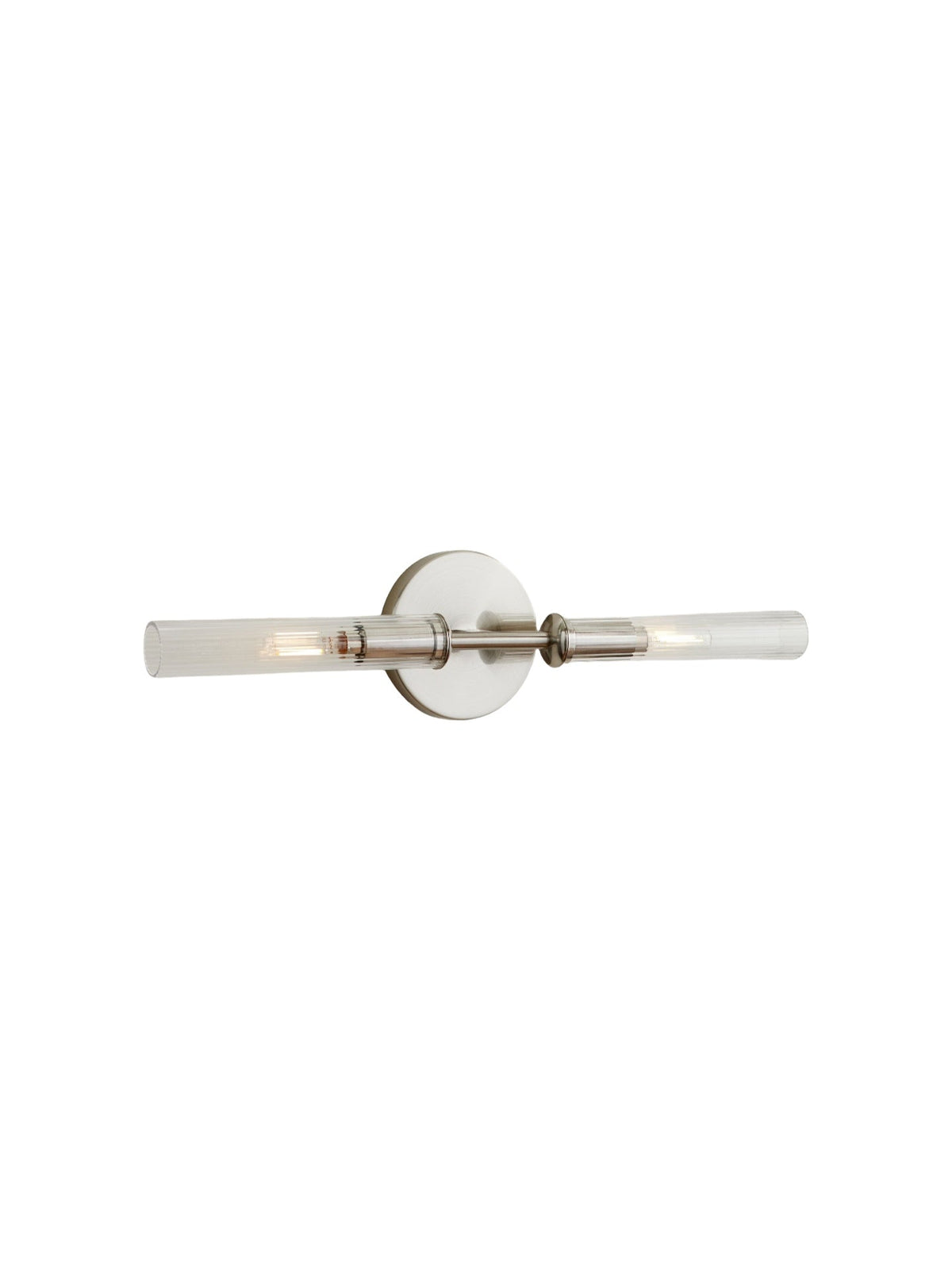 Ribbed Glass Sconce – Double Wall Sconce for Bathroom Vanity Lighting | Souliia
