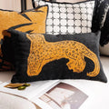 Lyra Linen and Cotton Embroidered Horse Pillow Cover