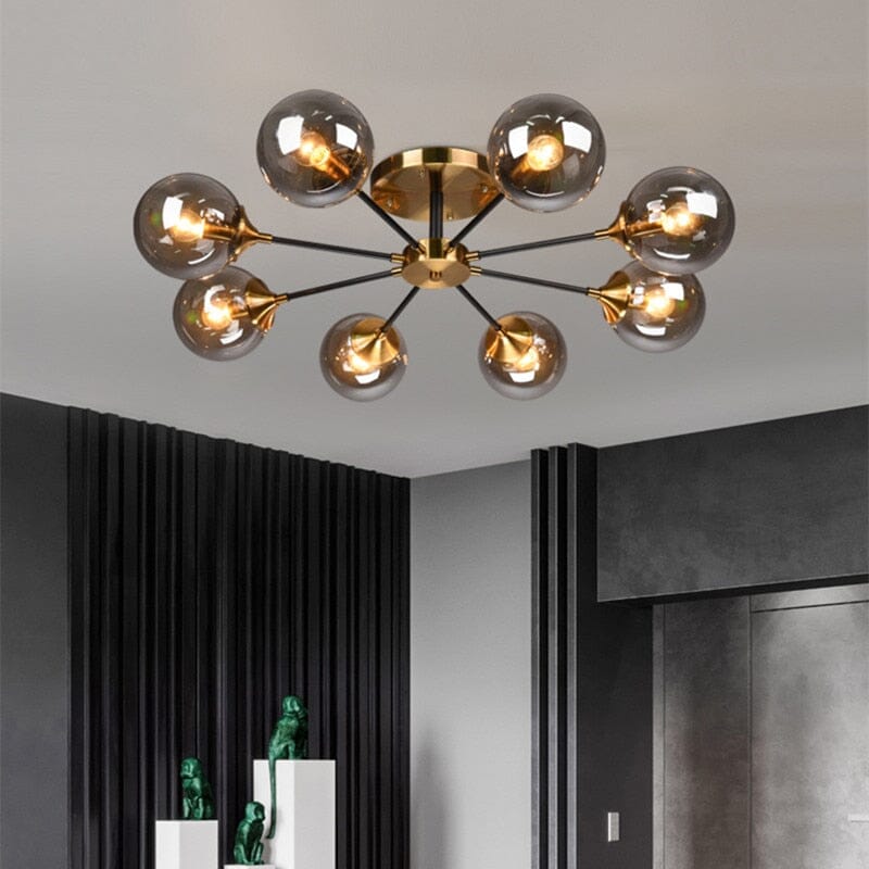 Luna Chandelier — Remote Lighting Control Switch, Emerald Glass Orb Assembly