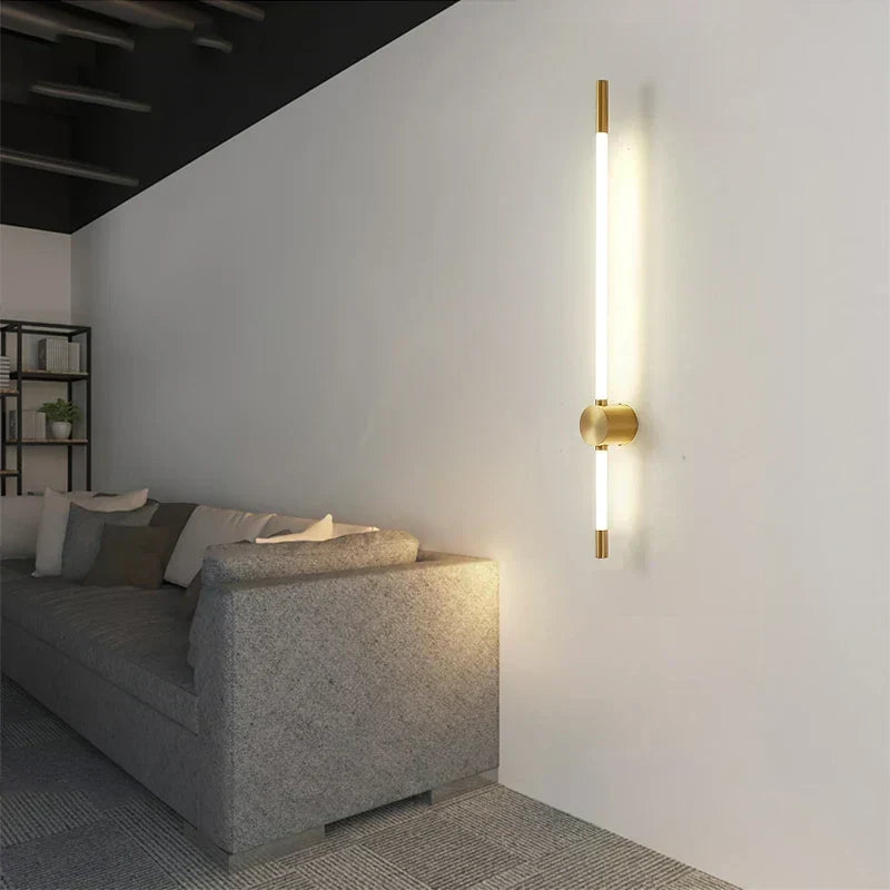 LumaFlex Vertical LED Wall Light — Slim Metal Finish, Energy Efficient Lighting