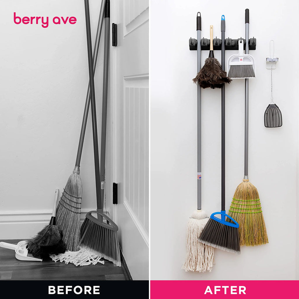 Wall-Mounted Broom Holder - Souliia
