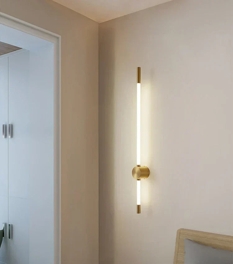 LumaFlex Vertical LED Wall Light — Slim Metal Finish, Energy Efficient Lighting