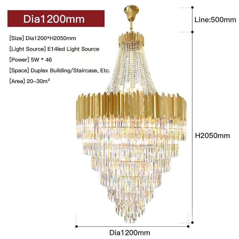 Luminara Crystal Chandelier – Cut Crystal Accents, Refracting Light Design