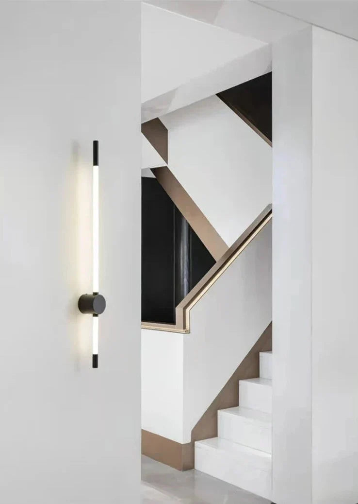 LumaFlex Vertical LED Wall Light — Slim Metal Finish, Energy Efficient Lighting