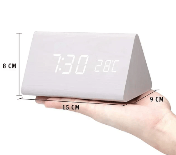 Voice-Activated LED Clock for Any Room - LumaWood Design - Souliia