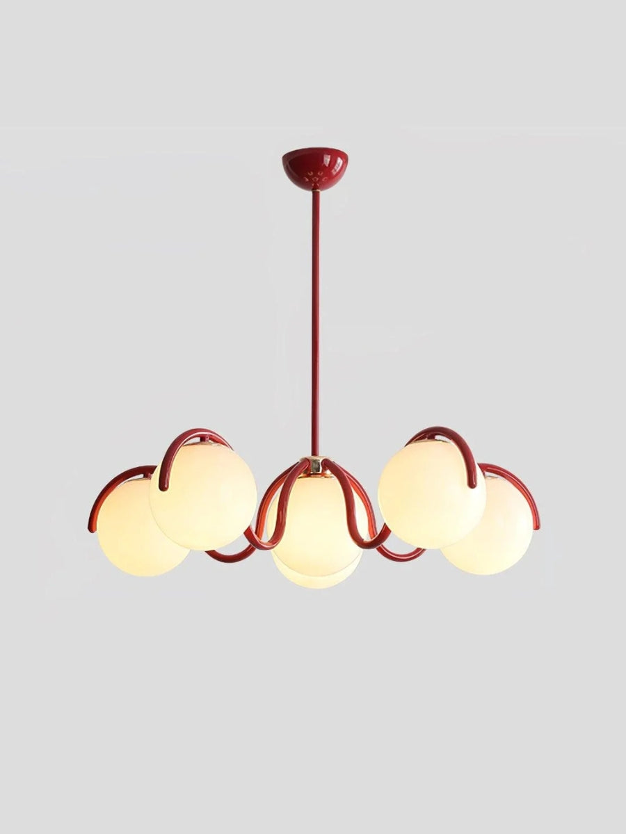 Sculptural Linear Chandelier with Elegantly Curved Profile | Souliia