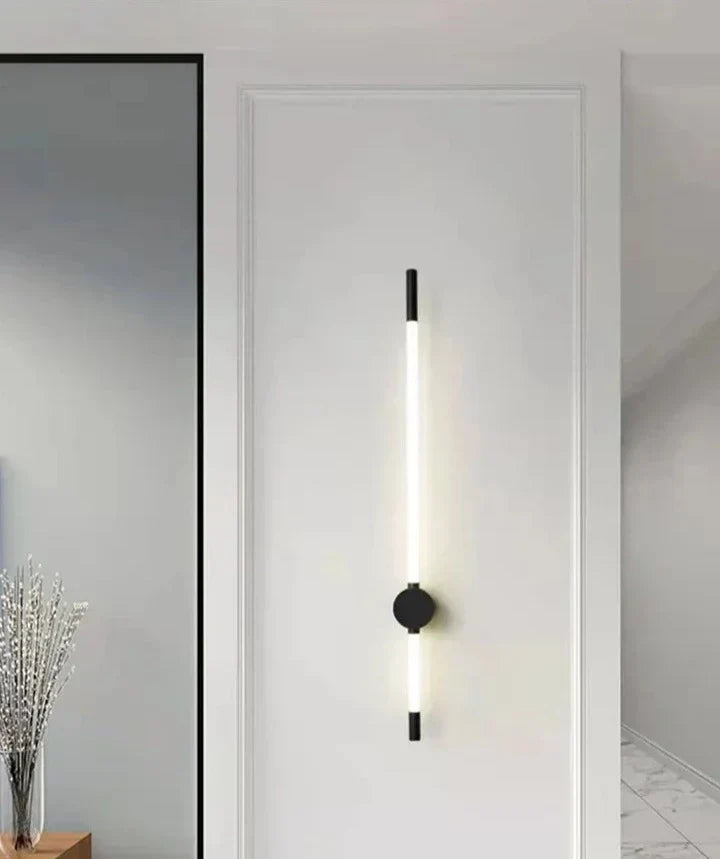 LumaFlex Vertical LED Wall Light — Slim Metal Finish, Energy Efficient Lighting