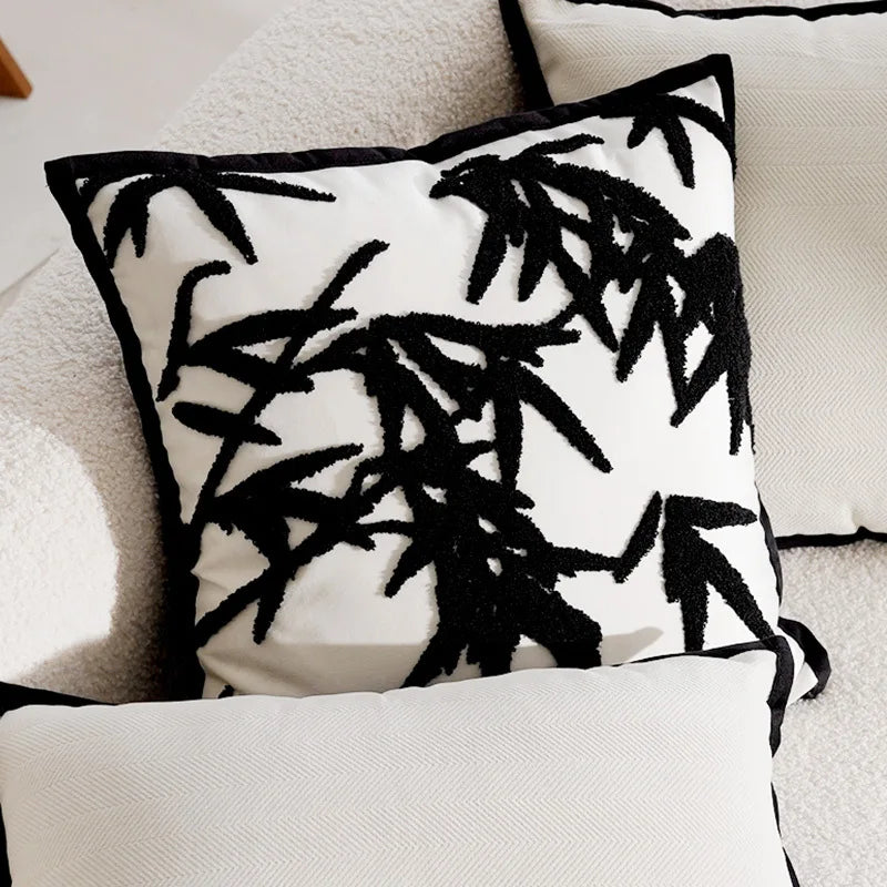 Lyra Linen and Cotton Embroidered Horse Pillow Cover