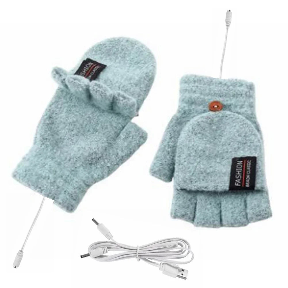 Gants chauffants rechargeables par USB avec trois niveaux de chaleur - Souliia