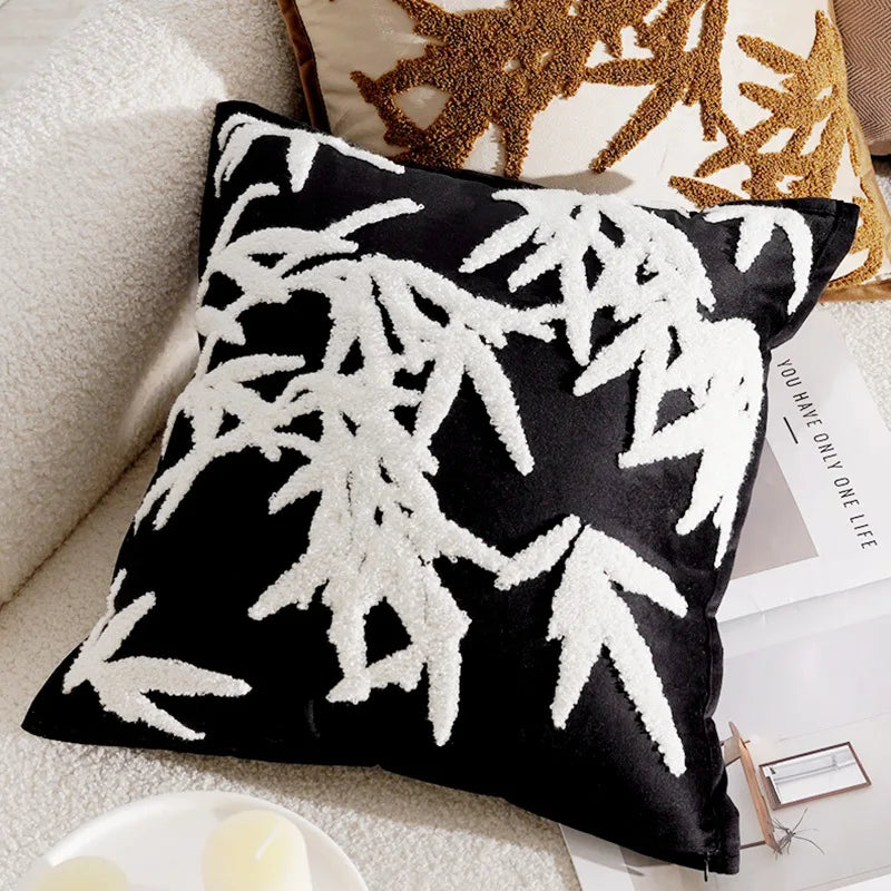 Lyra Linen and Cotton Embroidered Horse Pillow Cover