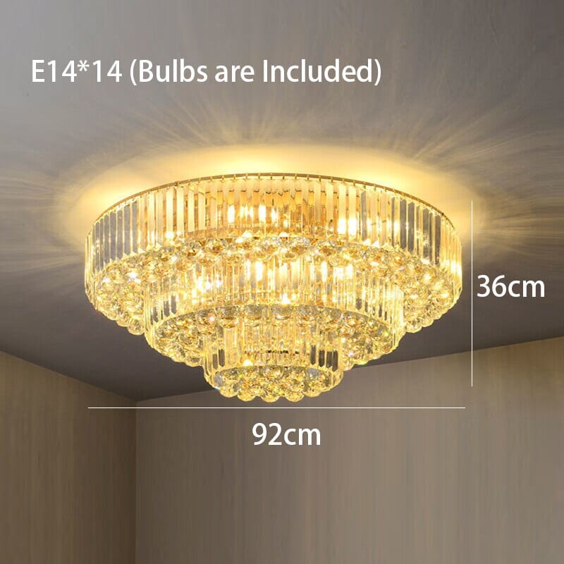 Aurora Vintage Industrial LED Ceiling Light — Polished Gold Shade