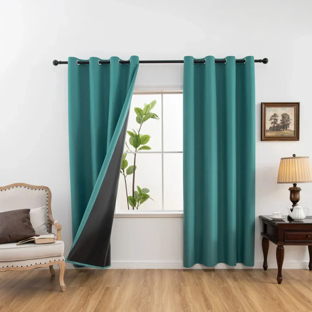 Luxedrape 100% Blackout Draperies — Coated Lining, Temperature Regulating Finish