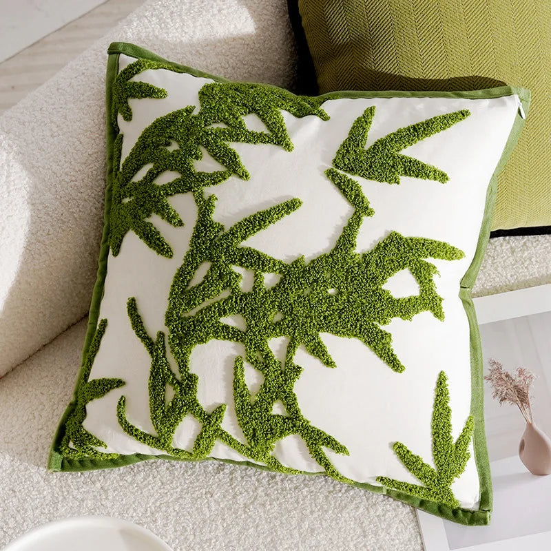 Lyra Linen and Cotton Embroidered Horse Pillow Cover