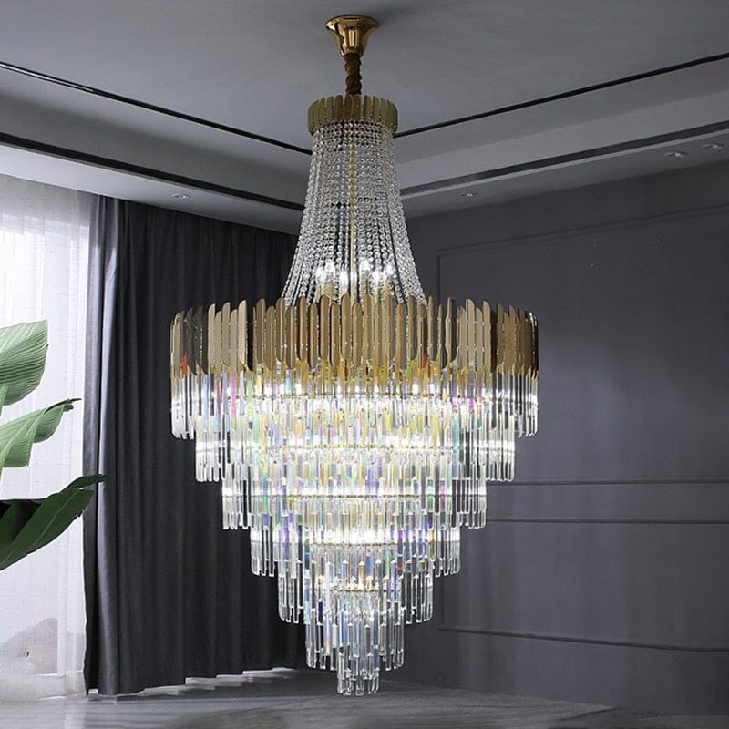 Luminara Crystal Chandelier – Cut Crystal Accents, Refracting Light Design