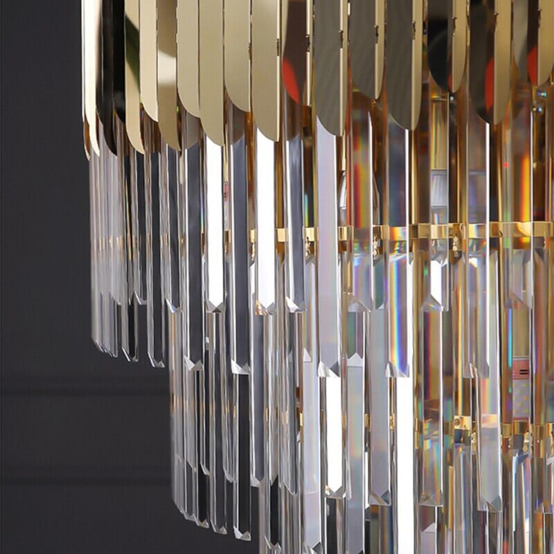 Luminara Crystal Chandelier – Cut Crystal Accents, Refracting Light Design