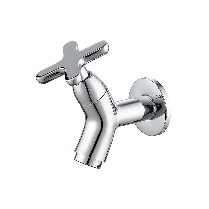 BrassFlow – Wall-Mounted Cold Water Tap in Solid Brass