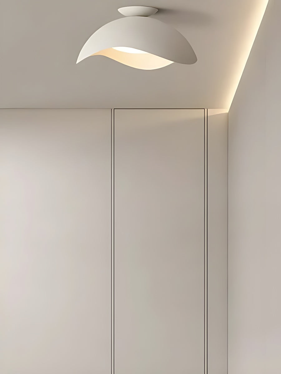 Simple Metal Wave Ceiling Light For Hallway | Souliia