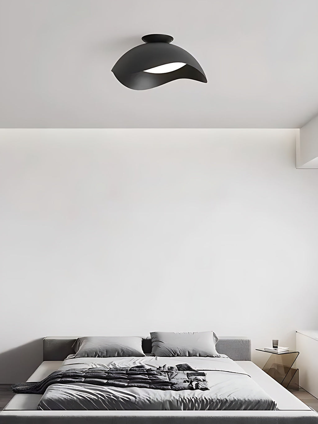 Simple Metal Wave Ceiling Light For Hallway | Souliia