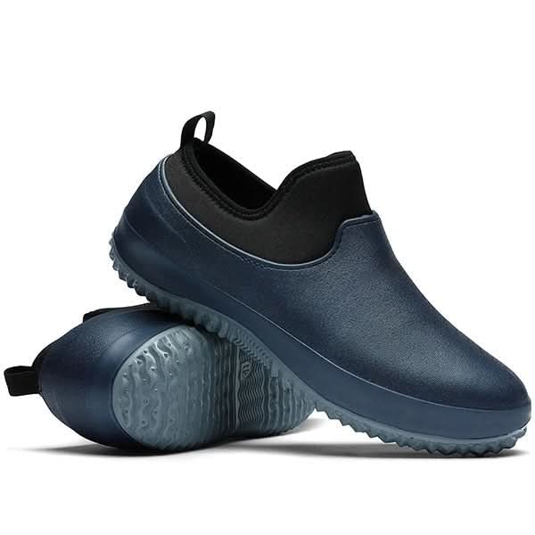 Drystep Slip-On Work Shoes — Waterproof Design, Non-Slip Grip Sole