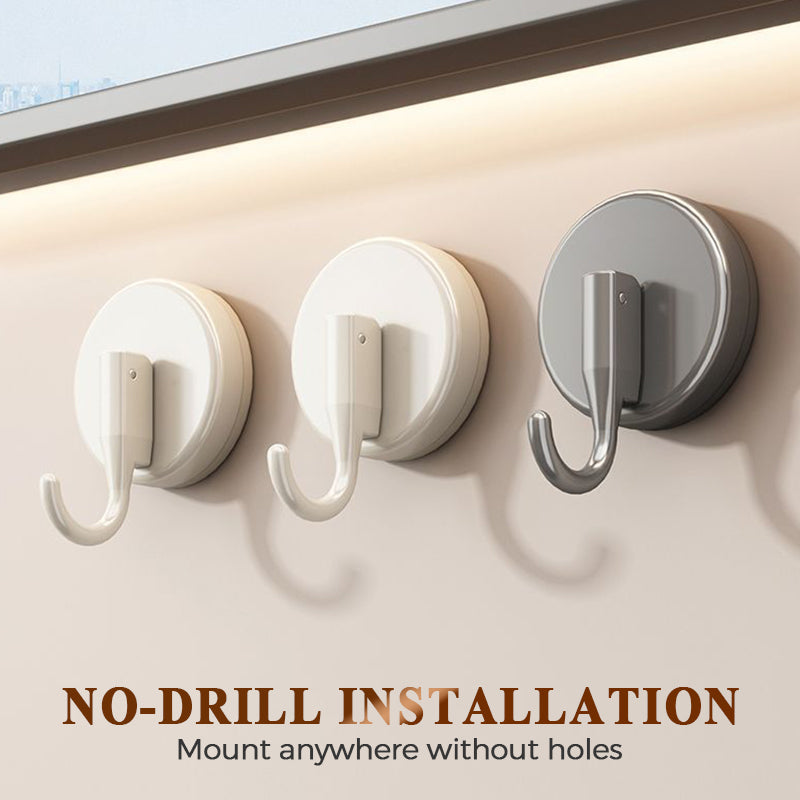 Set of 3 No-Drill Suction Hooks - Souliia