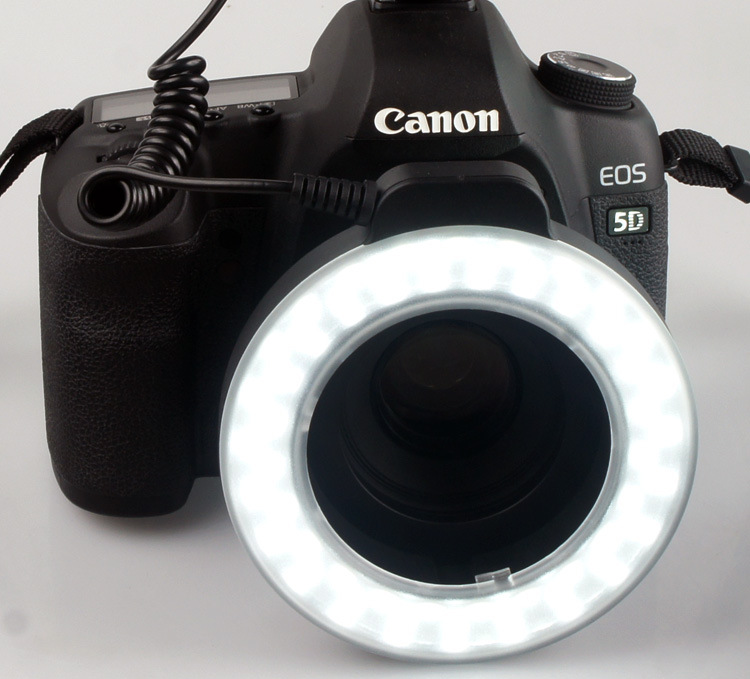 Univerzální odrazový kruhový LED panel na fotoaparát — přenosné provedení