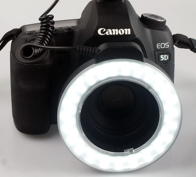 Univerzální odrazový kruhový LED panel na fotoaparát — přenosné provedení