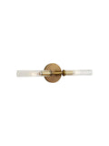 Ribbed Glass Sconce – Double Wall Sconce for Bathroom Vanity Lighting | Souliia