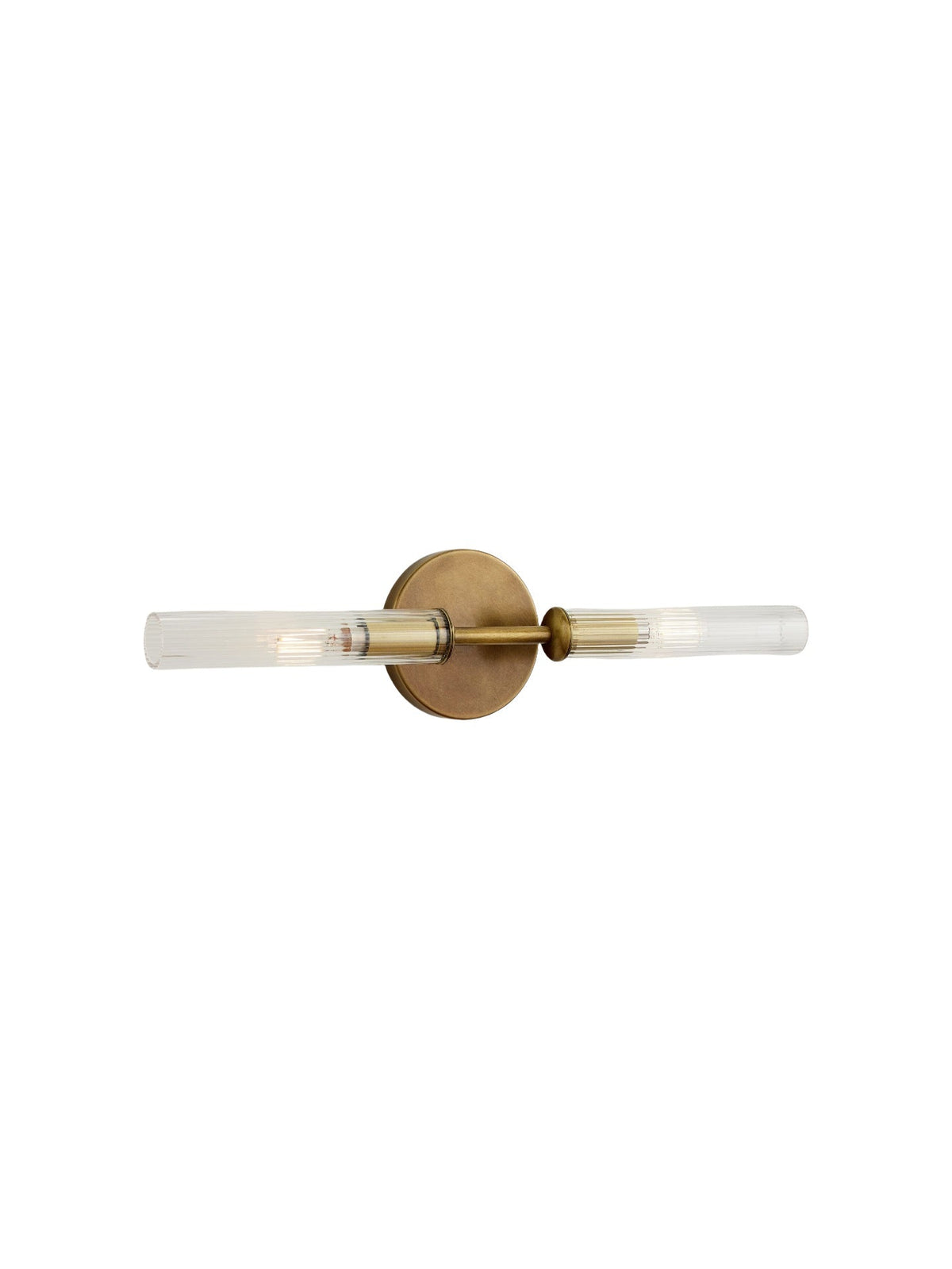 Ribbed Glass Sconce – Double Wall Sconce for Bathroom Vanity Lighting | Souliia