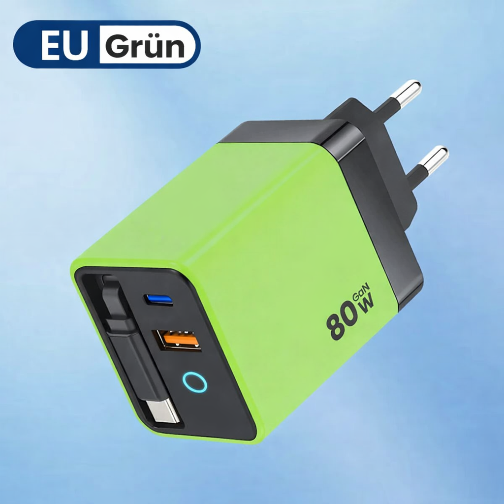 Turbocharger | Smart Turbocharger for Various Devices | GaN Quick Charge Wall Adapter | TurboCharge - Souliia
