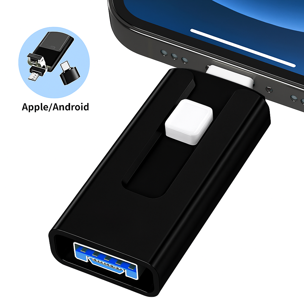 USB Drive | Additional Storage | Multi-Port File Transfer | SnapStick - Souliia