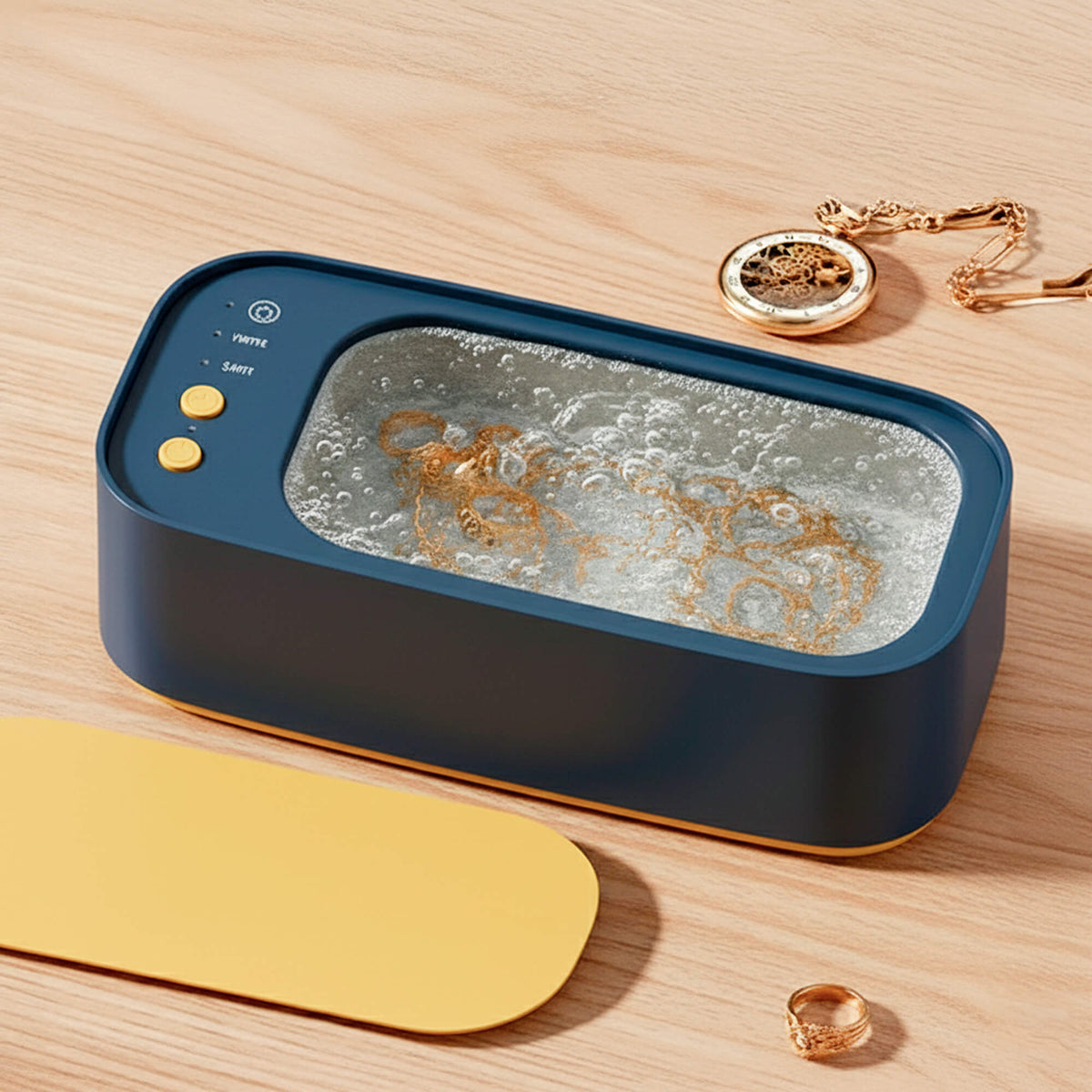 Ultrasonic Cleaning Device | Gentle, Efficient & Versatile for Jewelry, Glasses, Watches, and Dentures