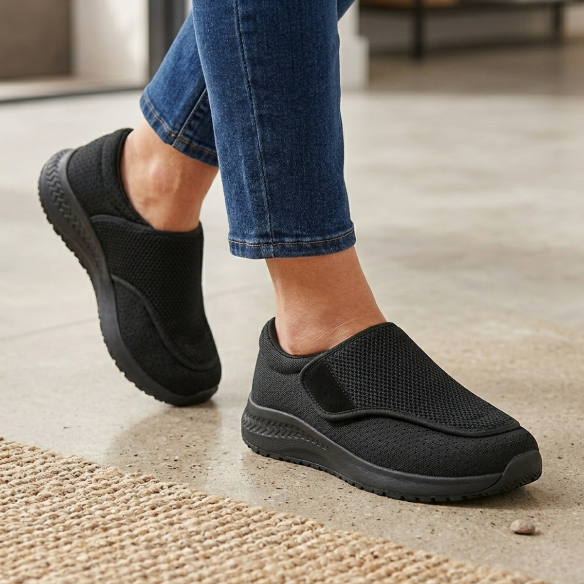 OrthoEase Extra-Wide Shoes — Cushioned Support, Adjustable Fit