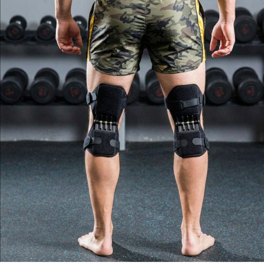 Knee Stabilizing Sleeve — Breathable Fit, Shock-Absorbing Spring Support