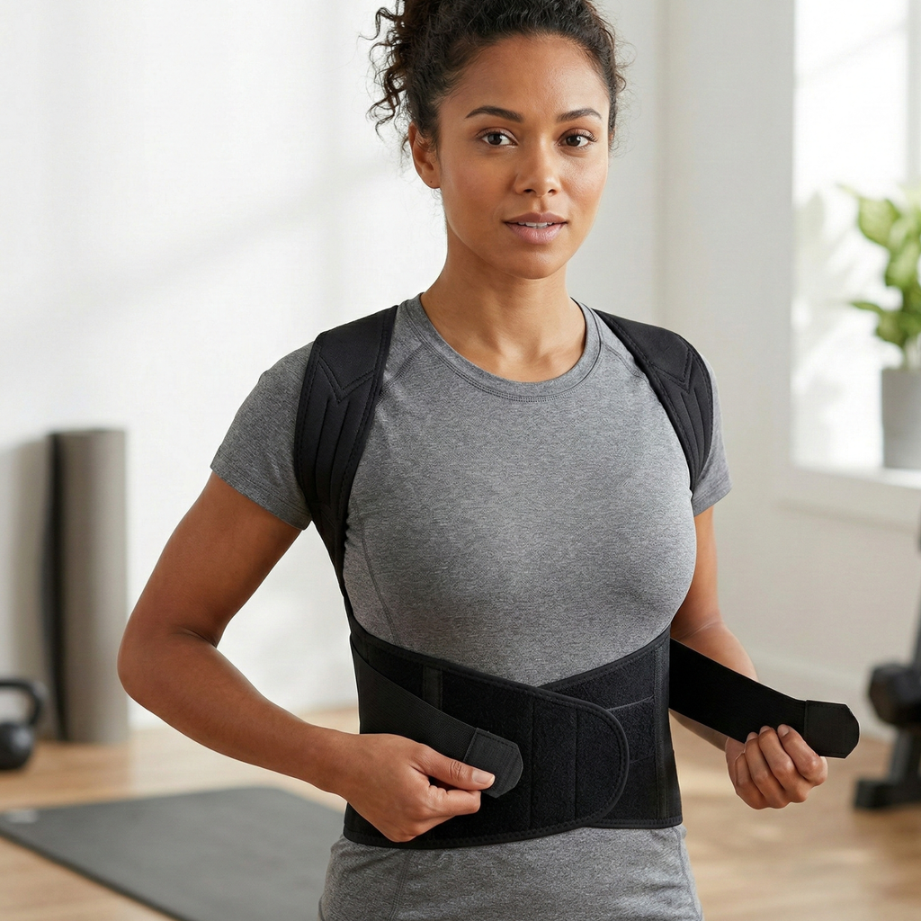 Adjustable Posture Brace — Lightweight, Breathable Back Support for All-Day Comfort