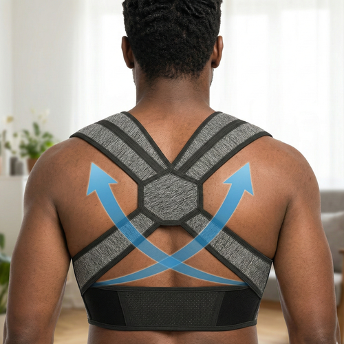 BambooSpine Adjustable Posture Corrector — Breathable, Lightweight Back Support