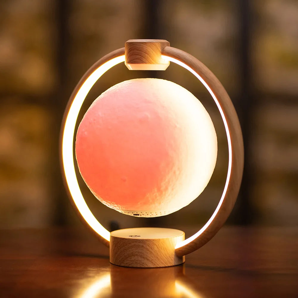 Multicolor Magnetic Levitating Moon Lantern — 3D Lunar Lamp