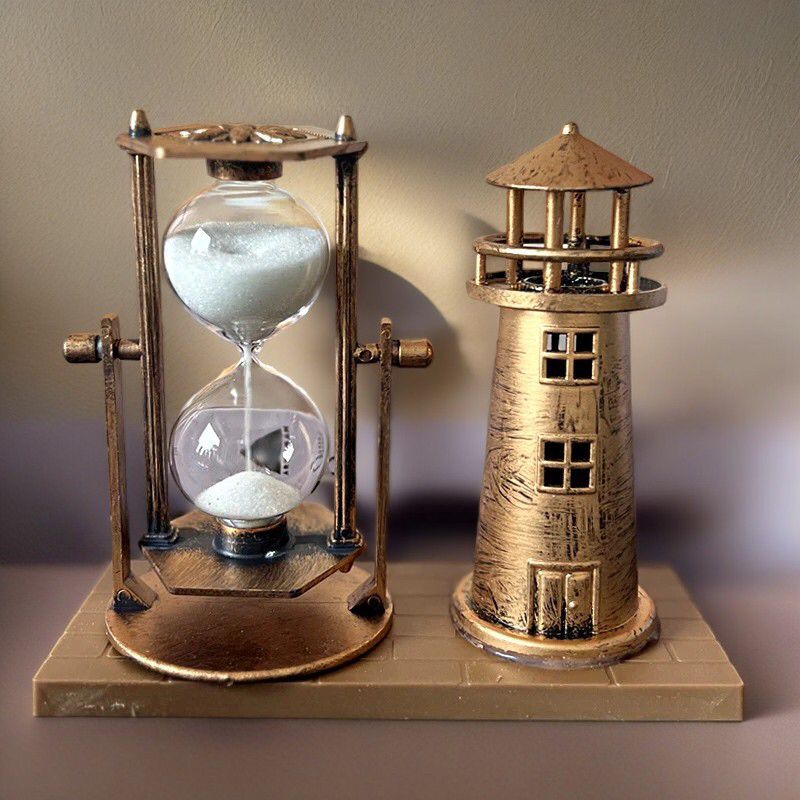 Vintage Giant Wheel Hourglass - Transform Your Space with Timeless Elegance - Souliia