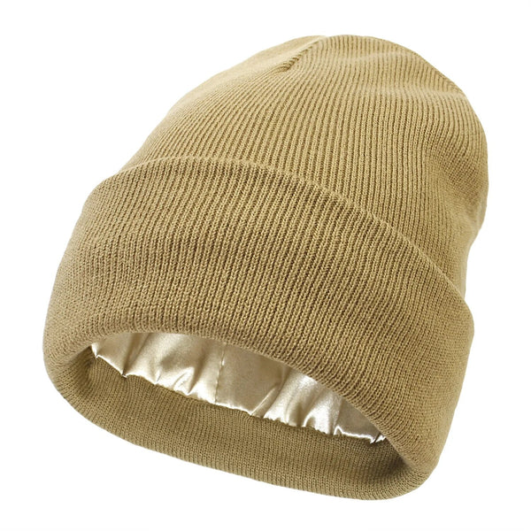 Noor Silk Winter Hat – Wool & Silk – Anti-Frizz Hair Protection