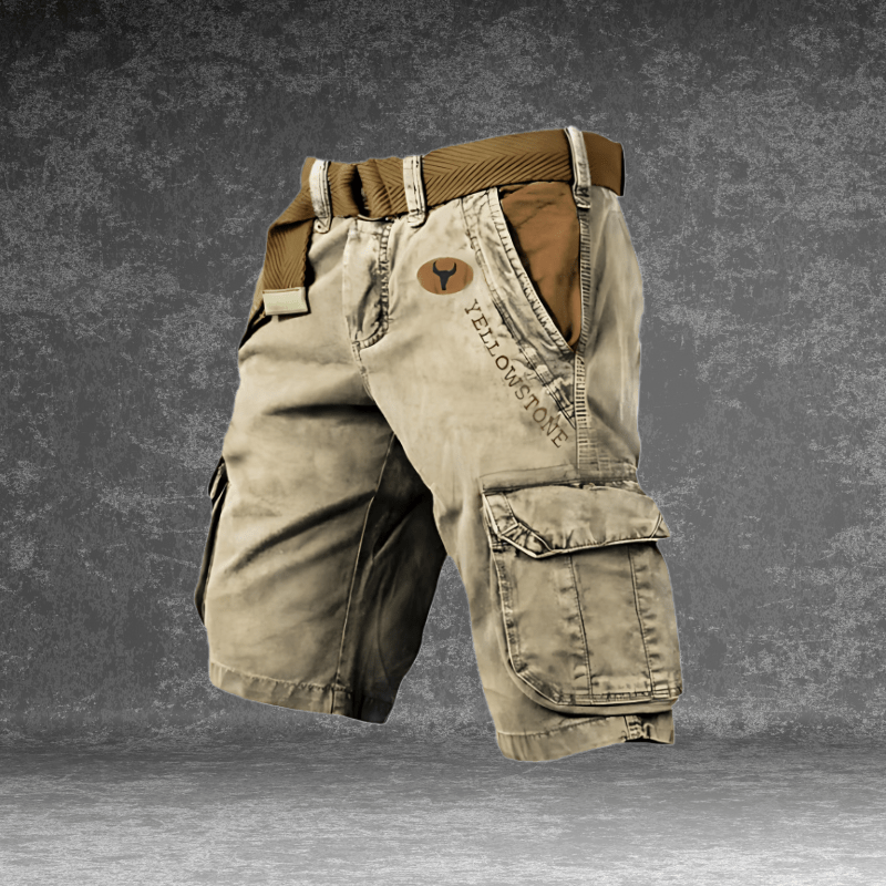 Pathrona Men's Cargo Shorts — Relaxed Fit, Multi-Pocket Design
