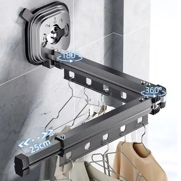Wall-Mounted Clothes Dryer for Small Spaces - No Drilling Required - Souliia