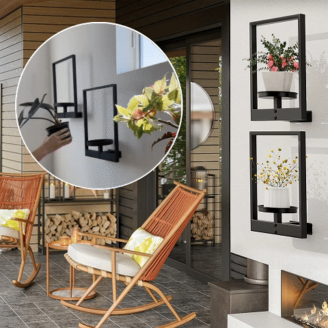 Wall Mounted Plant Holder | Metal Frame | Space-Efficient | Plantify - Souliia