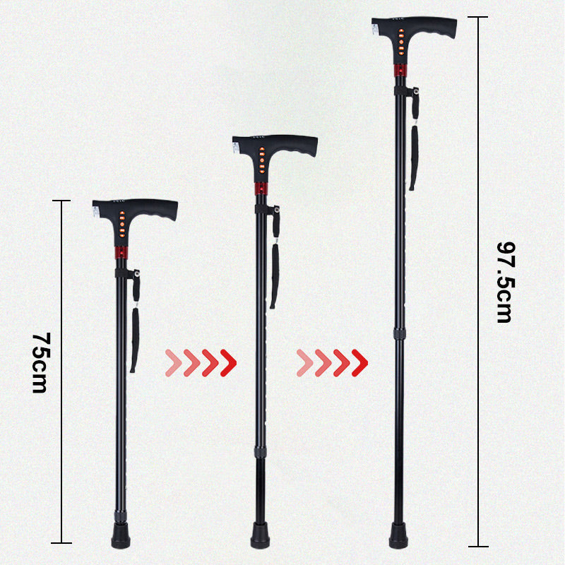 Intelligenter Gehstock für Senioren — LED-Licht und Radio