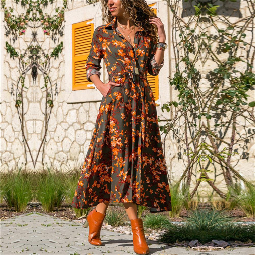 Robe imprimée automne-hiver - style de mode saisonnier incontournable