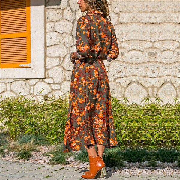 Robe imprimée automne-hiver - style de mode saisonnier incontournable