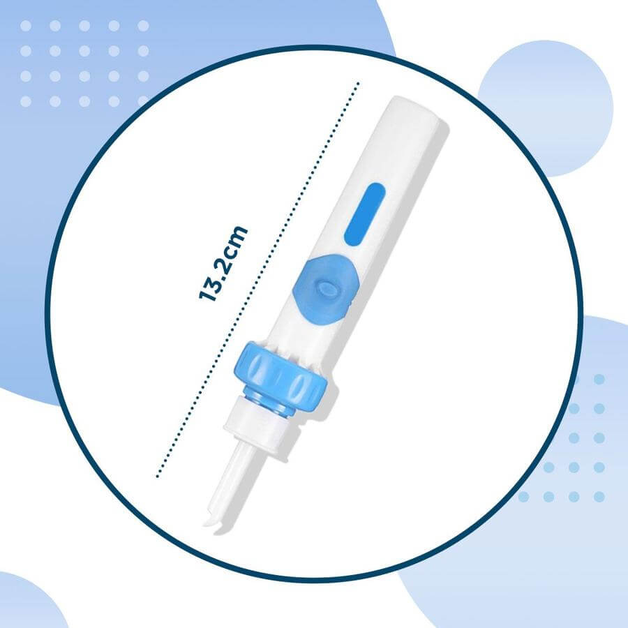 Dispozitiv electric pentru îndepărtarea cerumenului - curățare delicată prin vibrații și aspirație