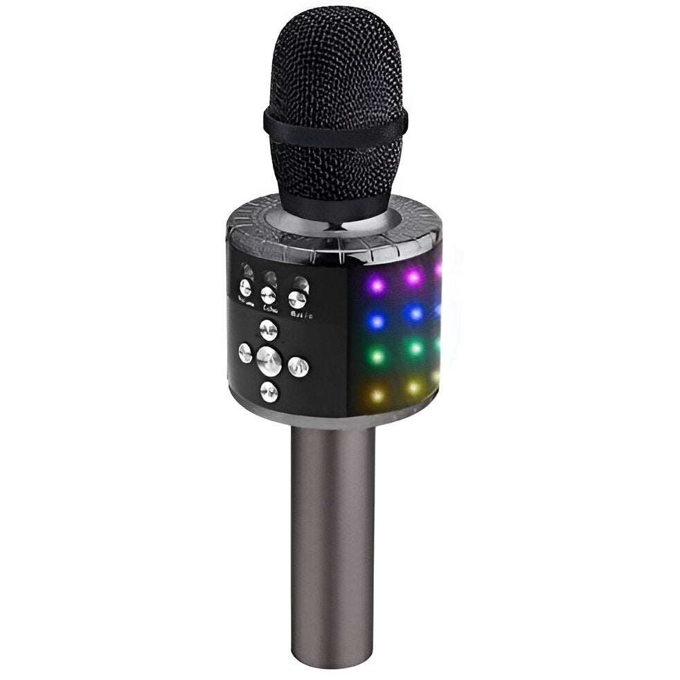 4-in-1-langaton Bluetooth-karaokemikrofoni LED-valoilla