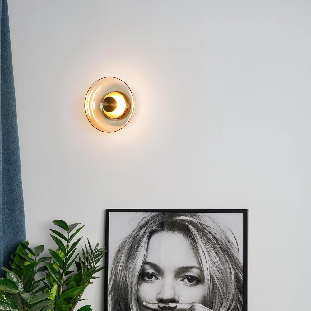 Das Schimmernde Leuchten Premium Minimalistische Messing Wandleuchte | Souliia