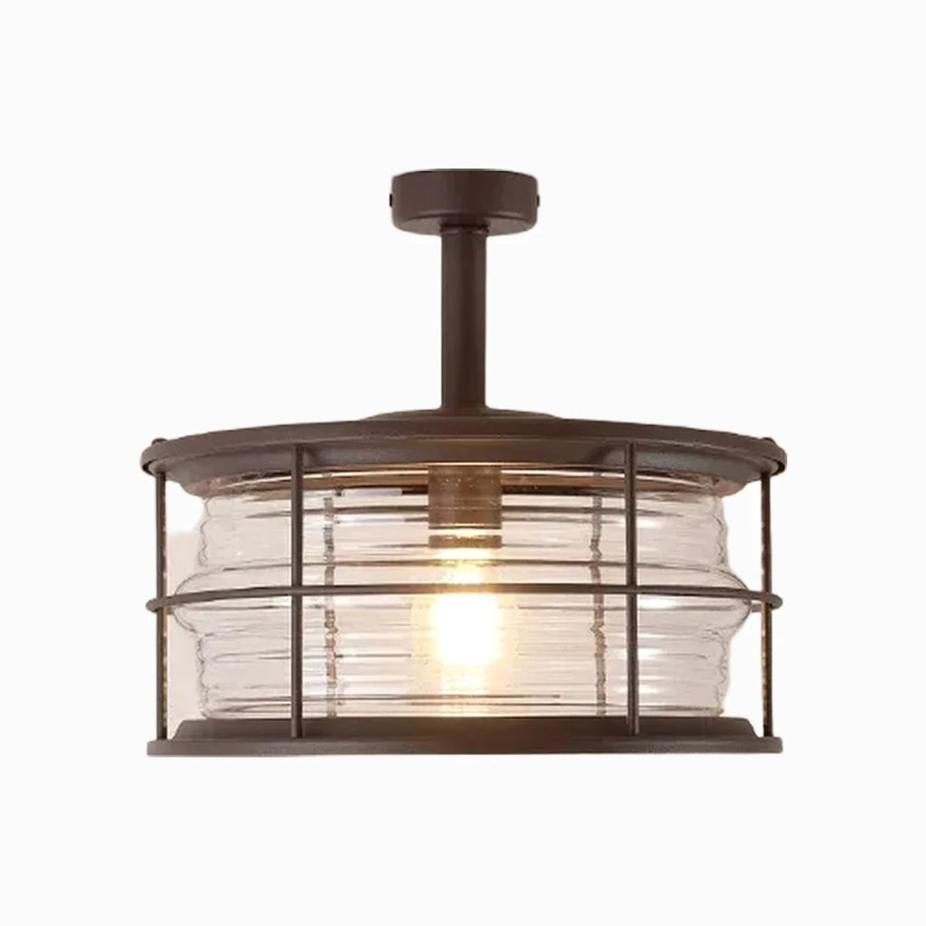 Outdoor Glass Ceiling Lantern | Souliia