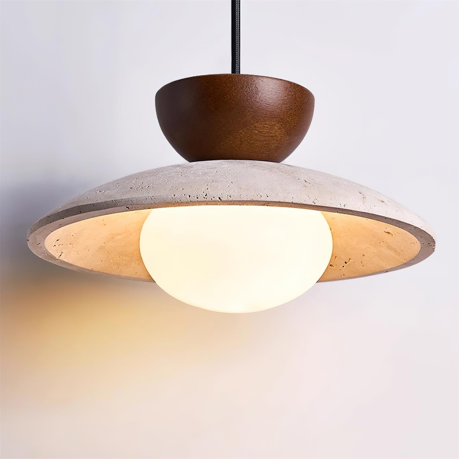 Tia Travertine Pendant Lamp | Souliia